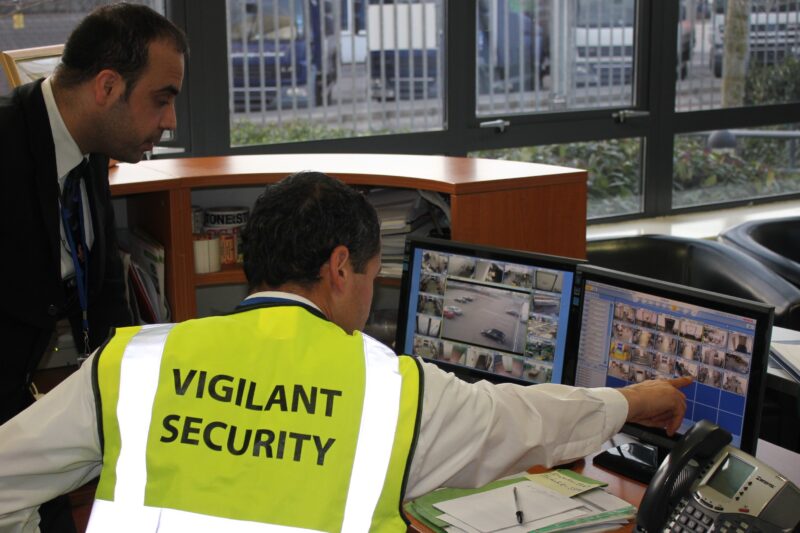 Vigilant Security Services CCTV monitor